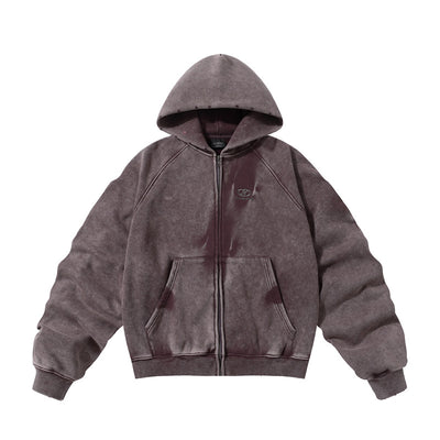 Men’s Vintage Wash Zip-Up Hoodie